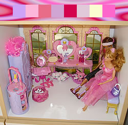 Lastenhuone - Prinsessa sisustus - Värit, seinät, lattiat, verhot, huonekalut, ideat