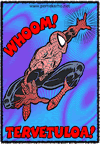 Tulostettava kutsukortti 8: Kutsukortti Spiderman-juhliin