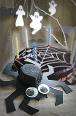 OHJEET - Lastenjuhlat - Hämähäkinseittikakku - Kakku Halloween- tai Spiderman juhliin