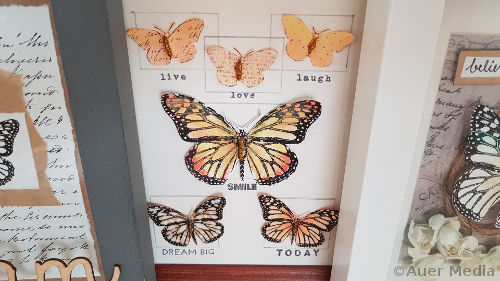 Itse tehty shadowbox perhostaulu - helpot ideat