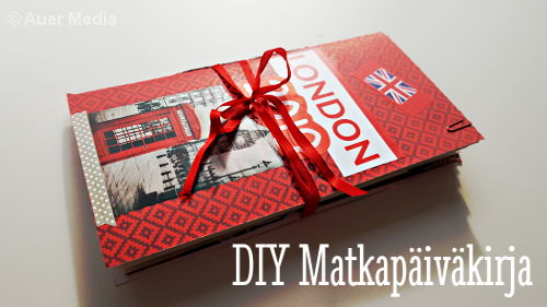 DIY Lontoon matkapäiväkirja itse tehty traveler's notebook