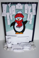 Pingviiniaiheinen DIY Joulukalenteri